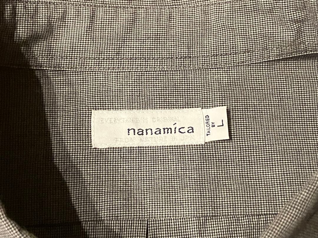 超美品！nanamica(ナナミカ) レギュラーカラー ウインドシャツ Ｌサイズ