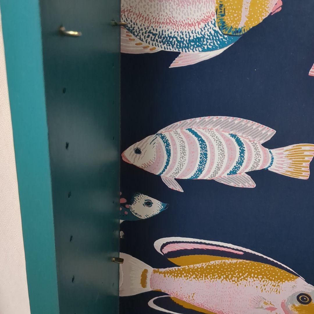 値下げしました☆素敵な魚のブックシェルフ（１９３０年）