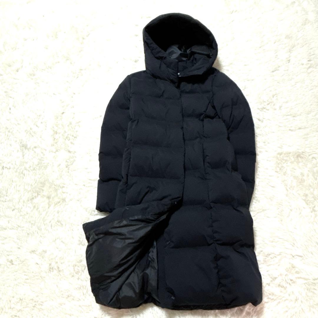 シームレスダウンロングコート ネイビー　420253 ユニクロ　UNIQLO