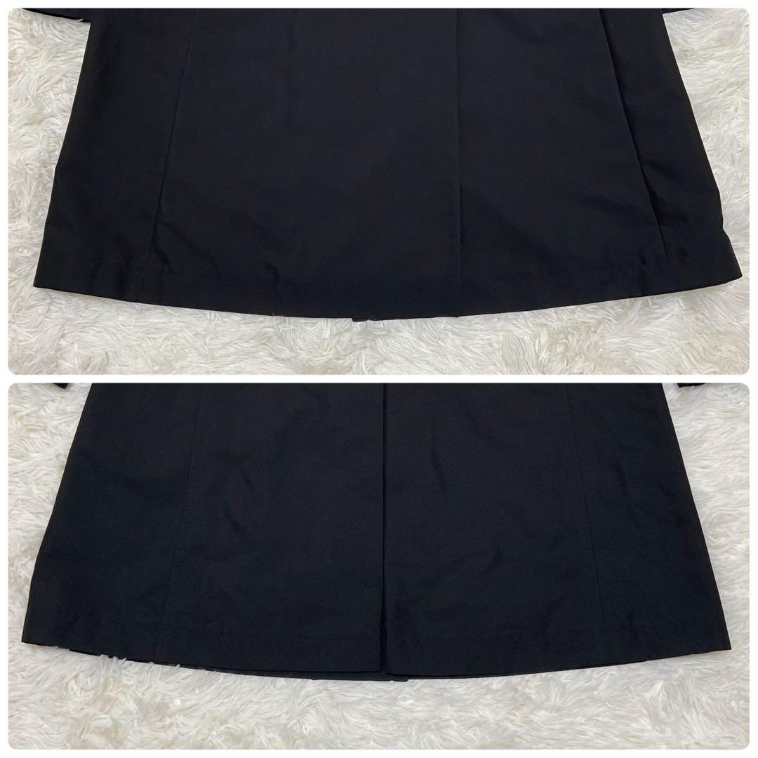 限定❇️極美品 Theory ダブル トレンチコート ブラック シワになりにくい