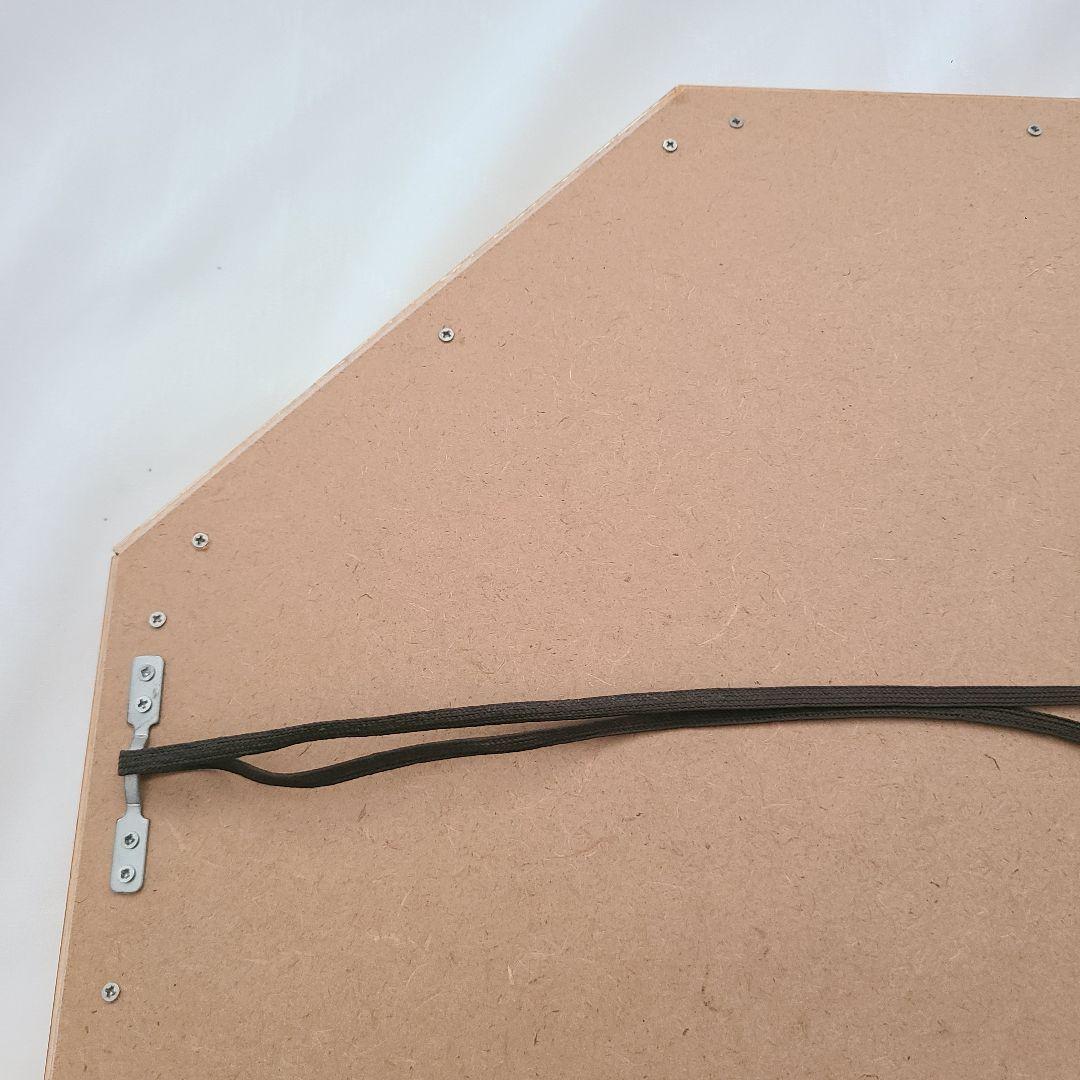 ミラー 鏡 インテリア 八角形 壁掛け 額縁 ウォールミラー ゴールド