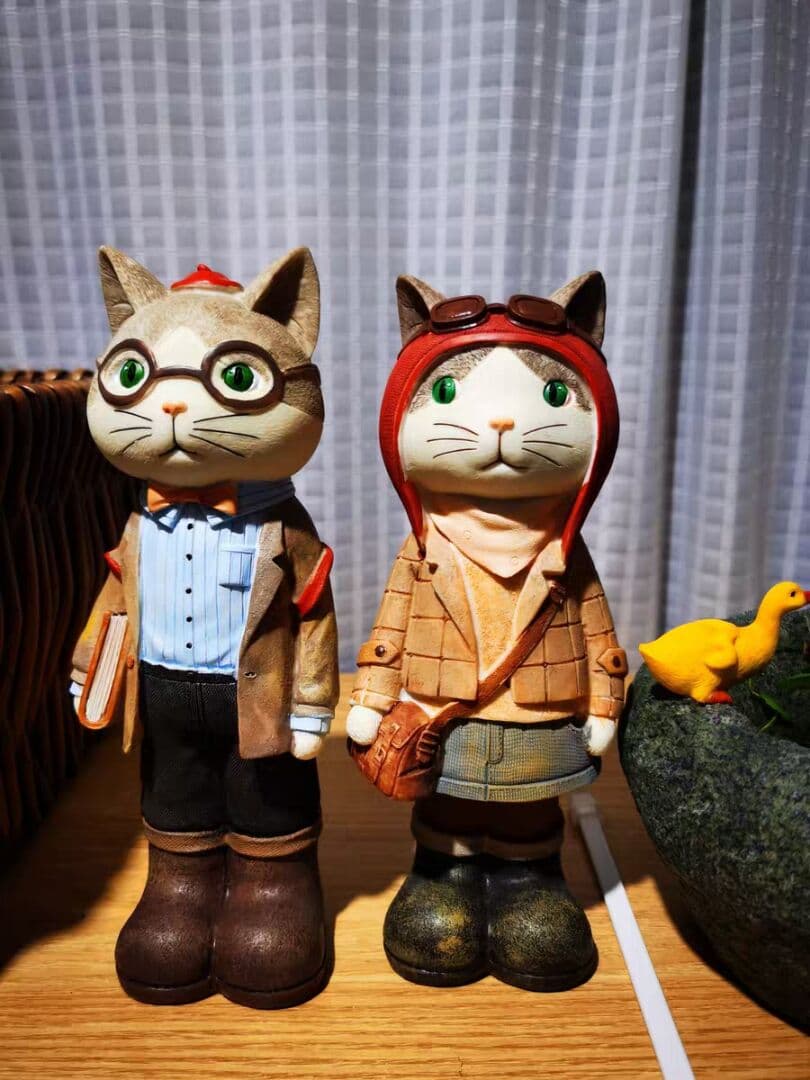 猫ちゃんの置物セット