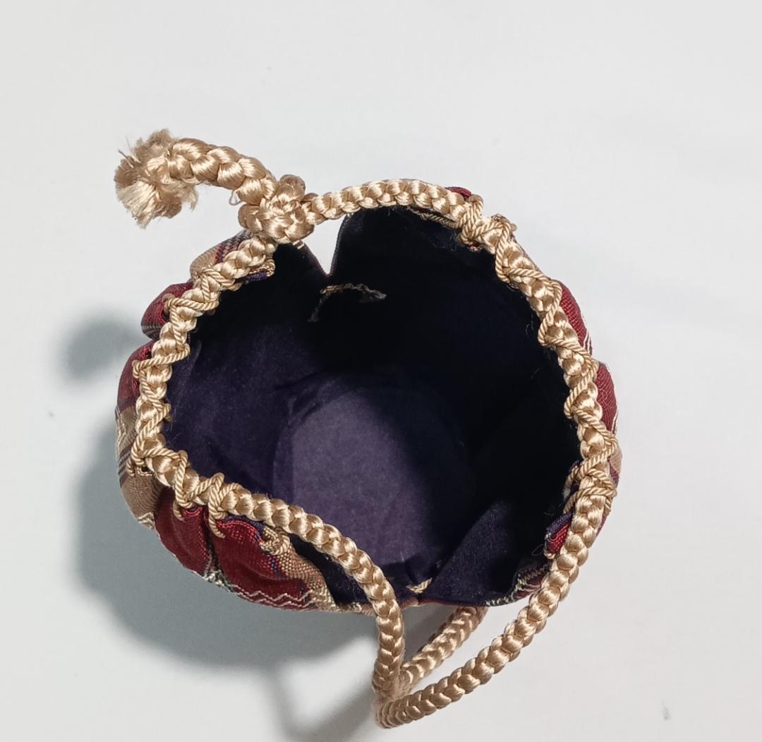 茶道具　丹波立杭焼　尾中信水窯　丹波肩衝茶入　鎌倉間道仕覆付　美品！！