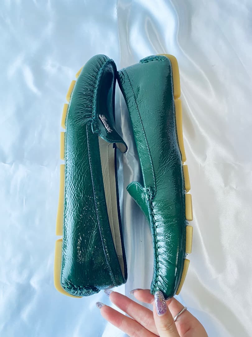 GUCCI グッチ　グリーン　美品　サイズ39 　ローファー