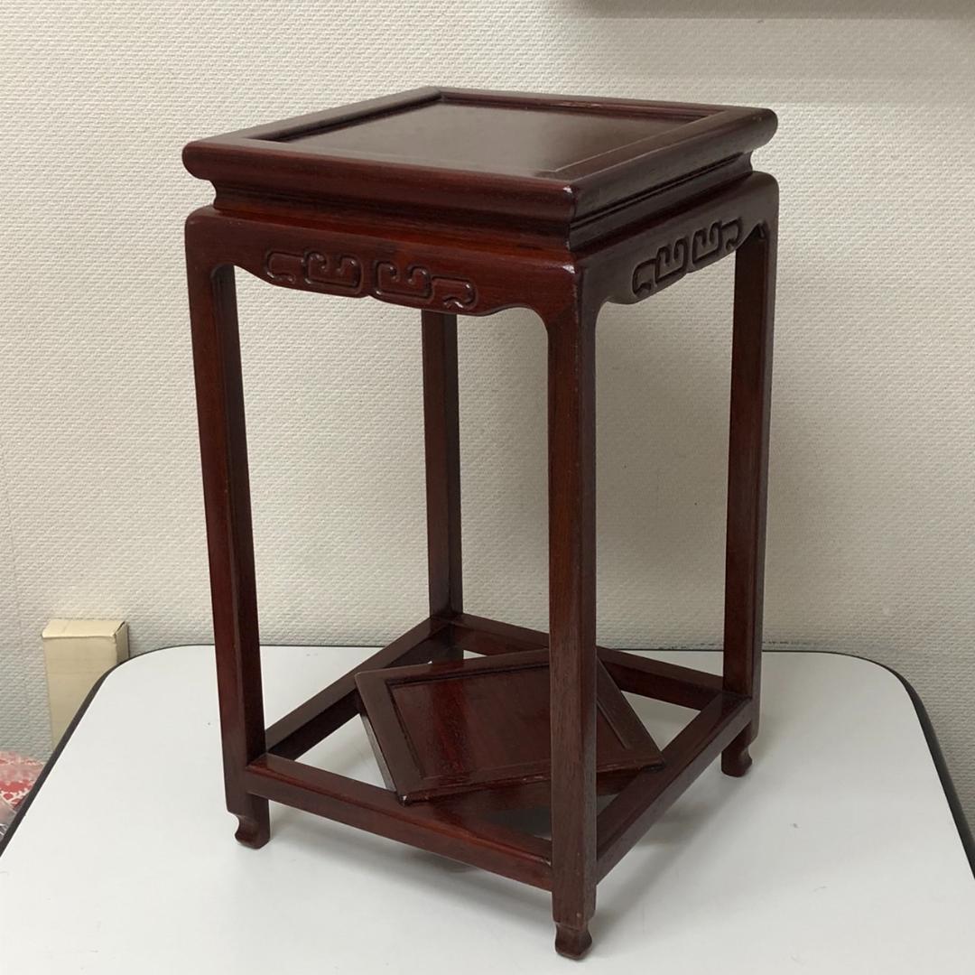 美品　カリモク　唐木　高卓　花台