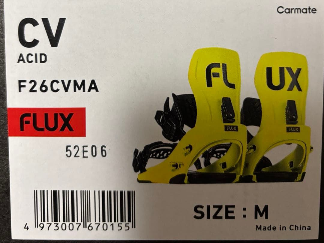【美品】FLUX CV ビンディング ACID 25-26 M