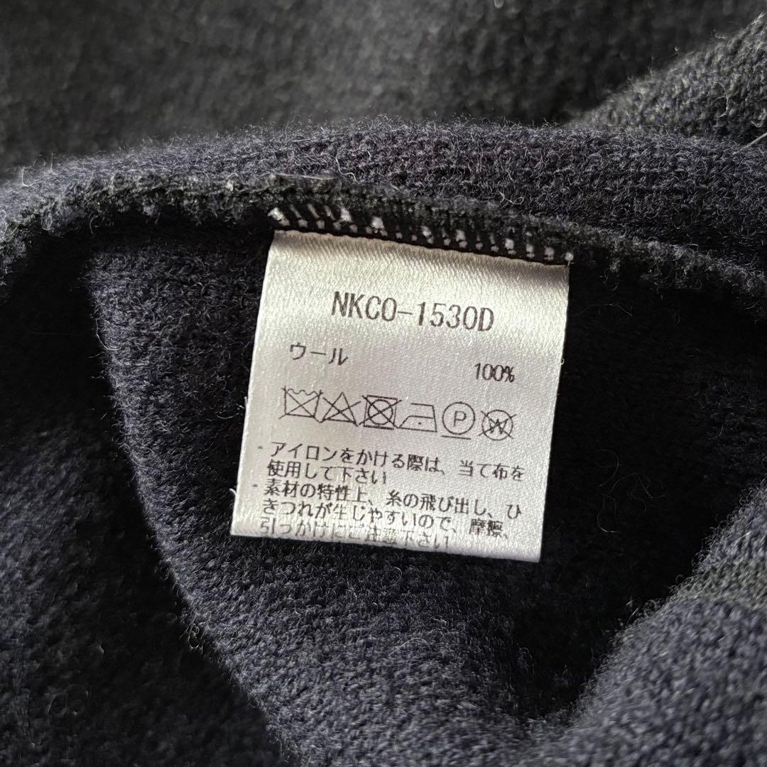 nume　ヌメ　ウール100%　ノーカラー　ニット　ロングコート　カーディガン