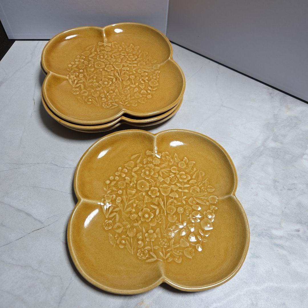 よしざわ窯　幸せ探しプレート　4枚