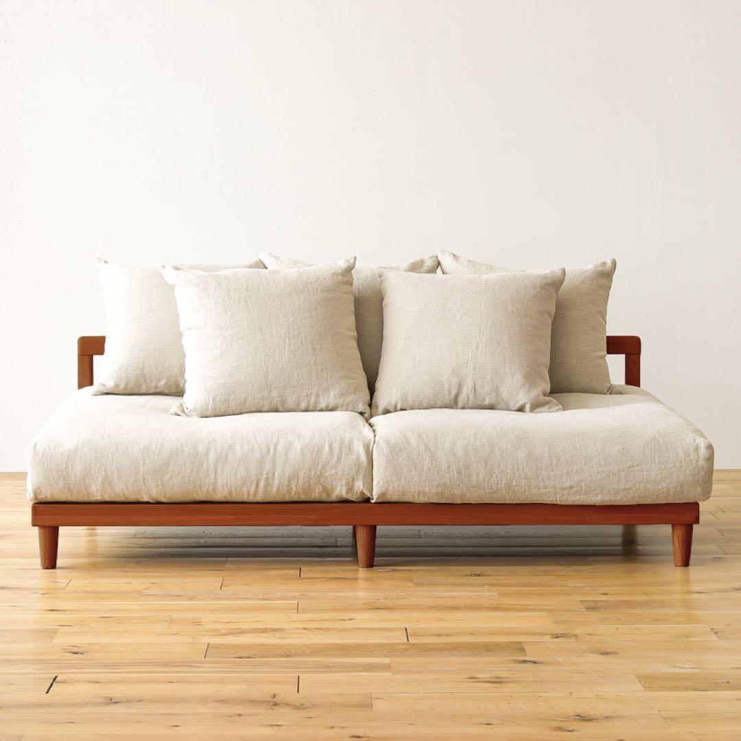 リセノ　あぐらソファ　3人がけ　定価23万