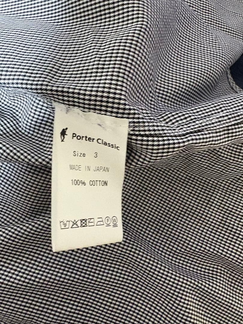 トップス SWISS COTTON STAND COLLAR CHECK SHIRTS