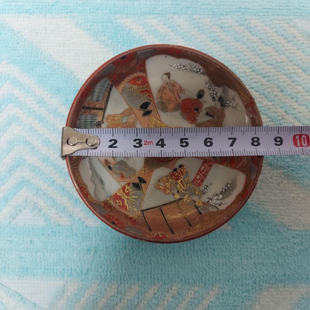 九谷焼 豆皿金彩 小皿 平皿 取り皿 盛り皿 飾り皿 骨董品 アンティーク