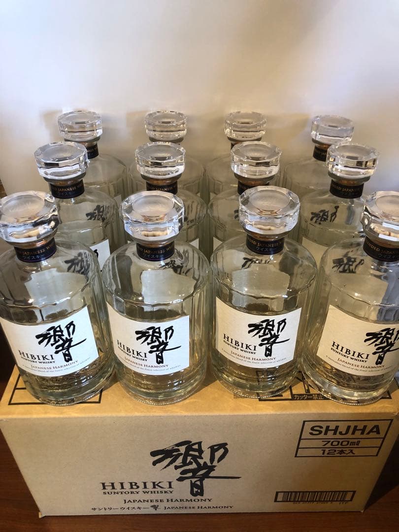 未洗浄！響ジャパニーズハーモニー 空き瓶12本セット　カートン付き