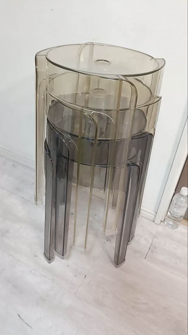 【4個セット】アクリルスタッキングチェア