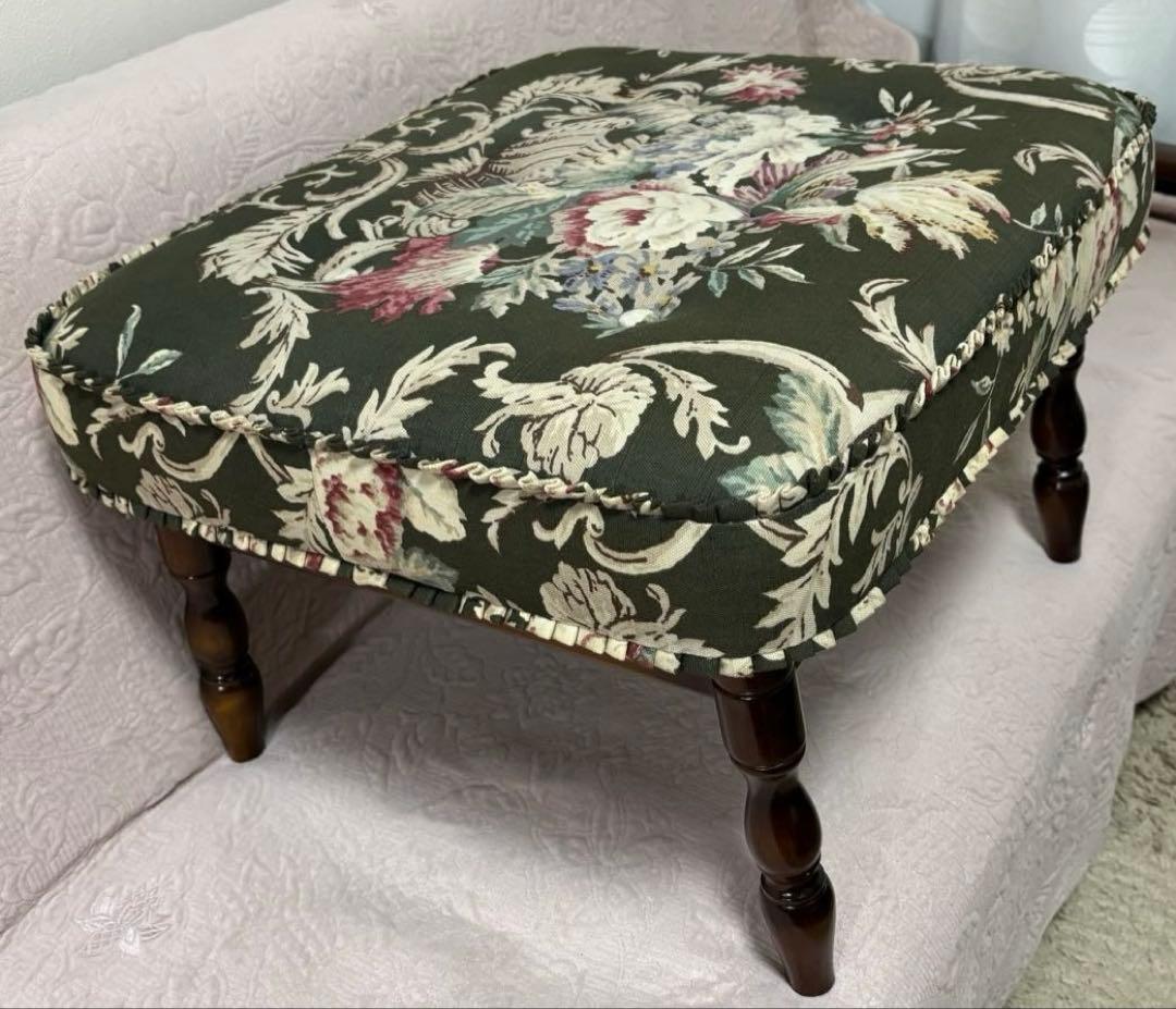 カリモク　スツール　オットマン　karimoku コロニアル　カリモク家具