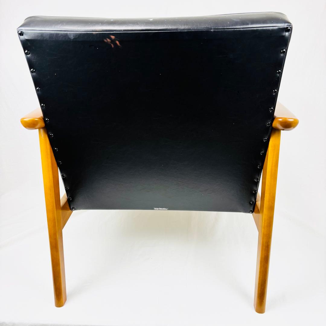 【カリモク60】Kチェア　1シーター　スタンダードブラック　1人がけ