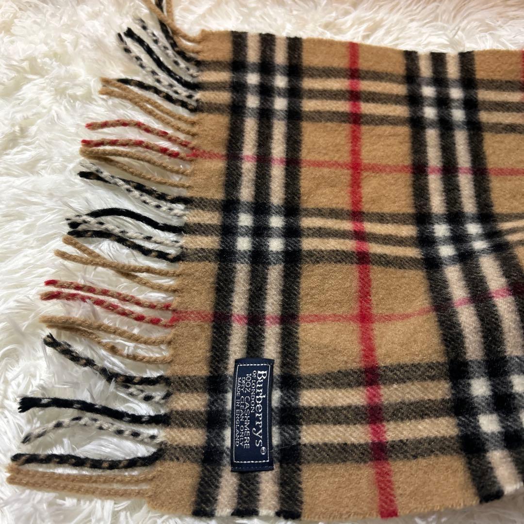 Burberrys カシミア100% マフラー（ノバチェック／ベージュ）