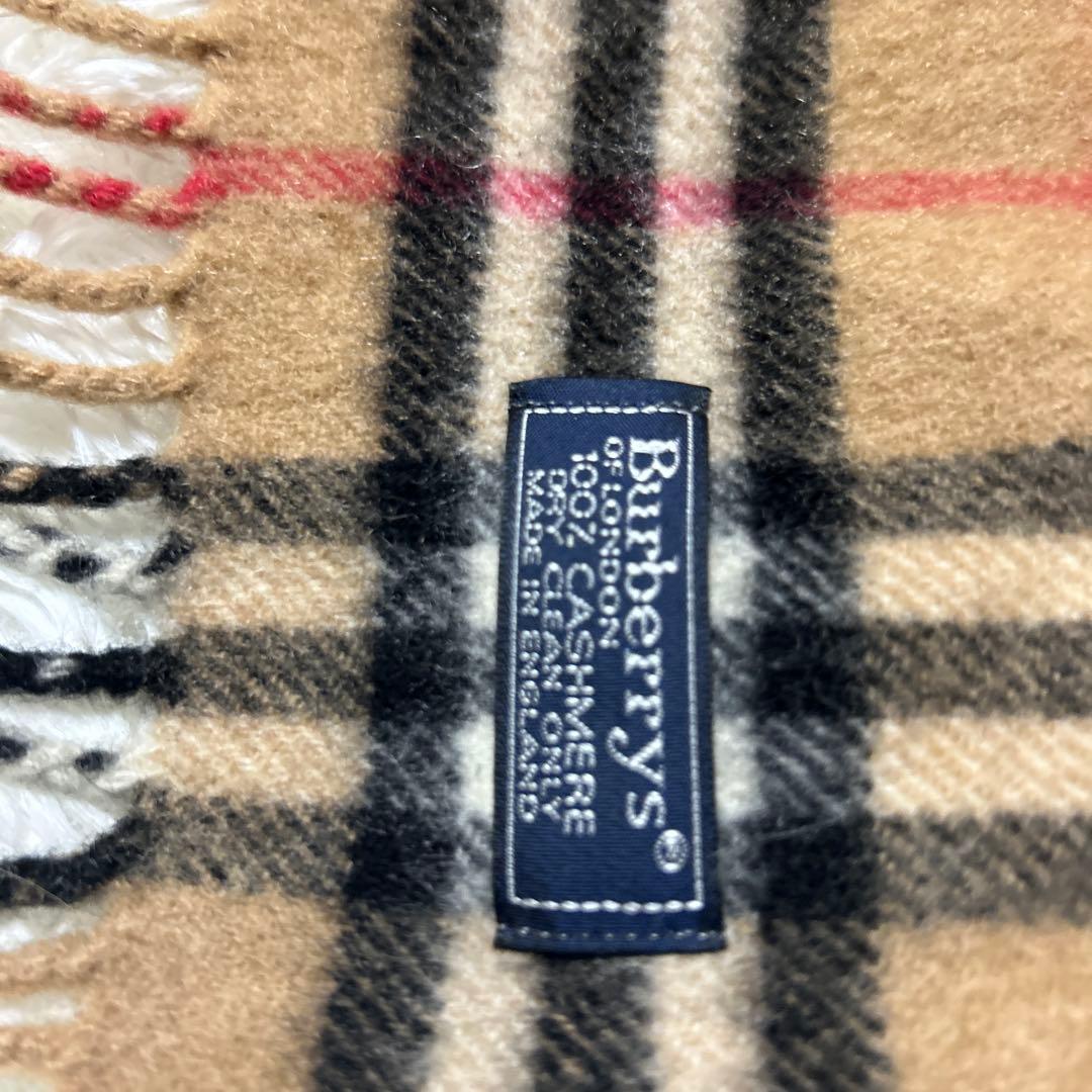 Burberrys カシミア100% マフラー（ノバチェック／ベージュ）