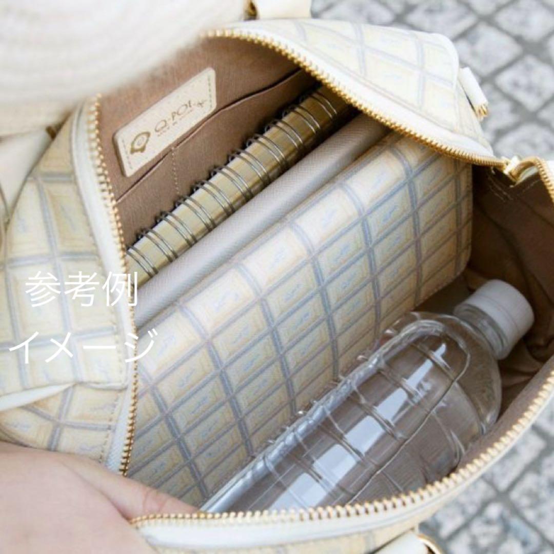 Q-pot. 白 ホワイトチョコレート・ミニボストンバッグ キューポット