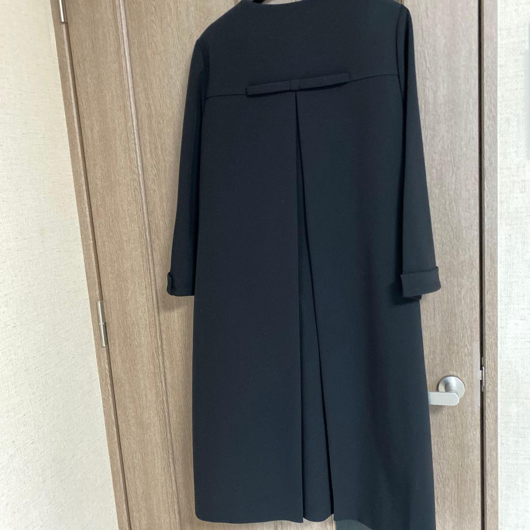 ルネ　ノーカラーコート　36