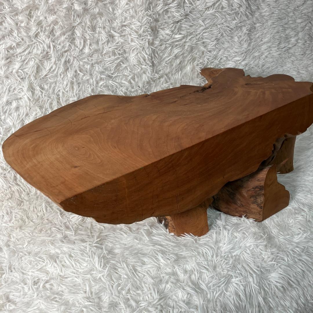 美品 天然木 一枚板 ローテーブル 流木 テーブル 無垢材 センターテーブル