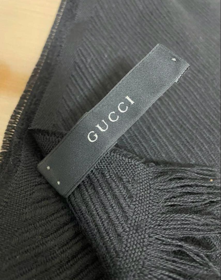 GUCCI マフラー ストール ウール シルク
