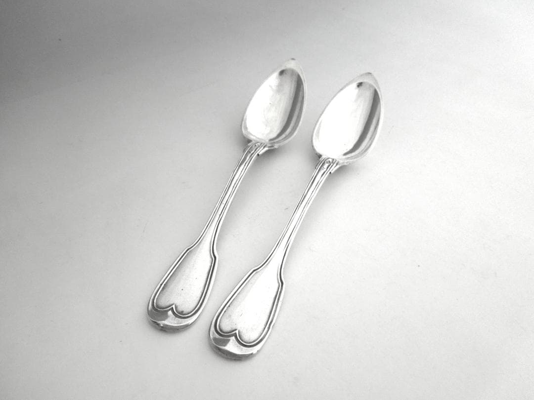フランス　シルバースプーン2本　純銀