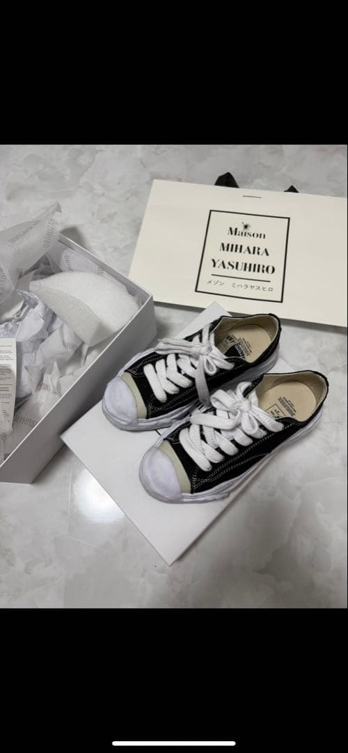 Maison Mihara Yasuhiro ブラックスニーカー