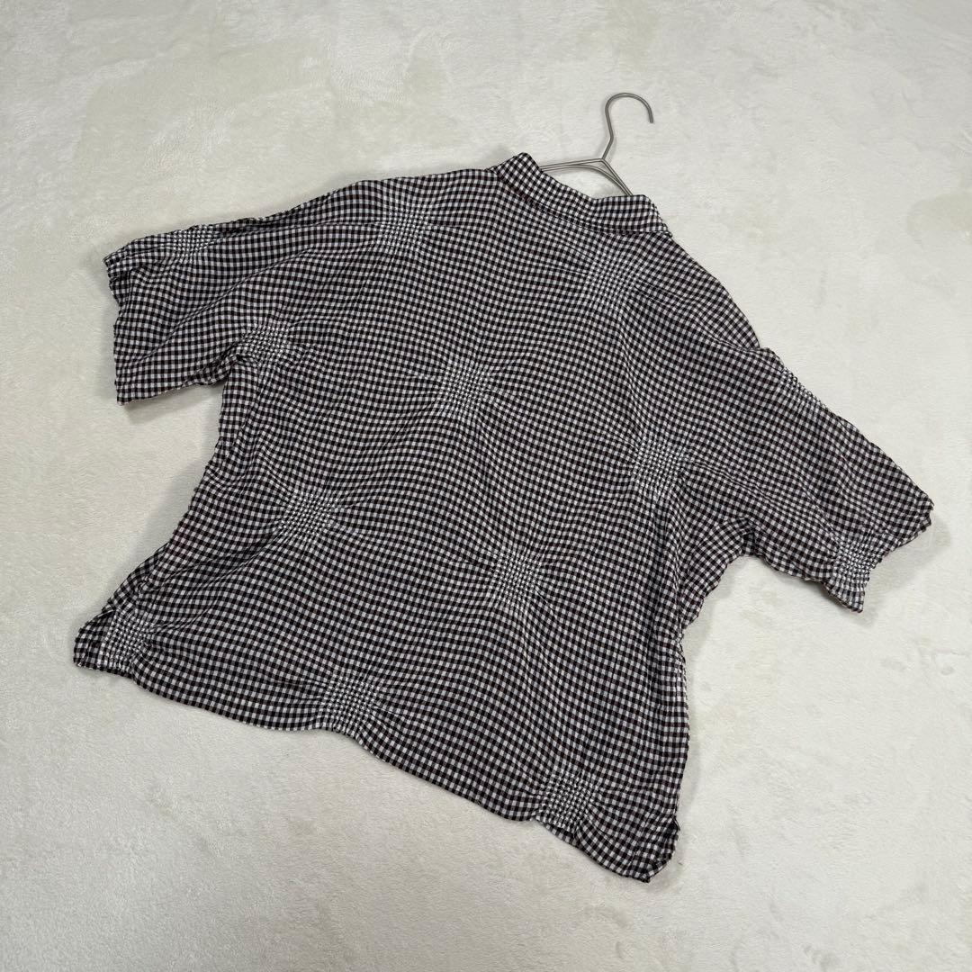 Haat ISSEY MIYAKE ランダム プリーツ シャツ チェック