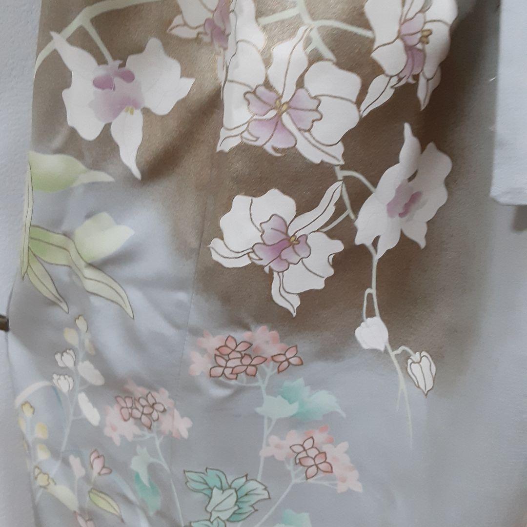 リメイク着物セットアップ正絹フレアー袖フリーサイズ