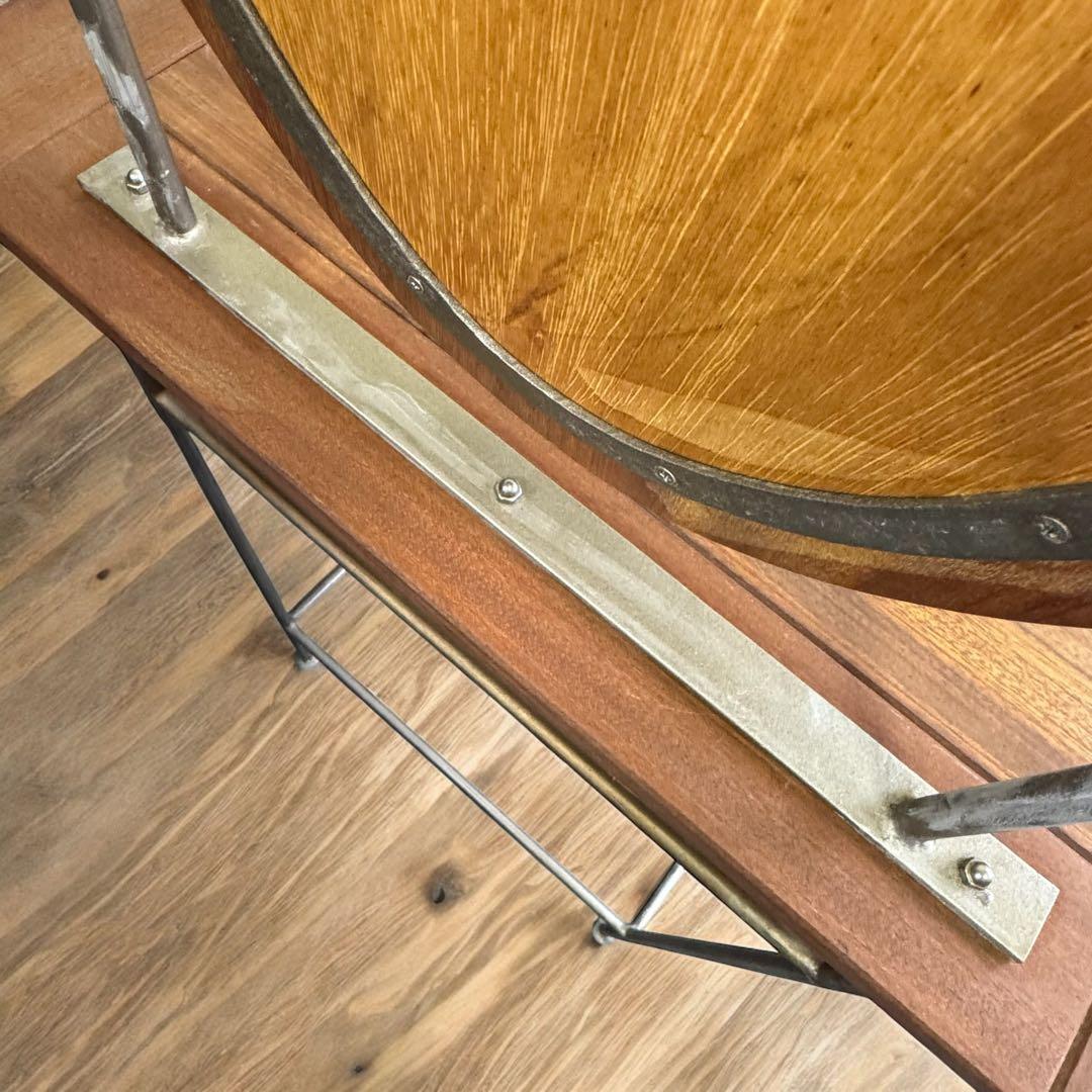 ヴィンテージ風 引き出し付 木製 スチール ドレッサー 鏡台