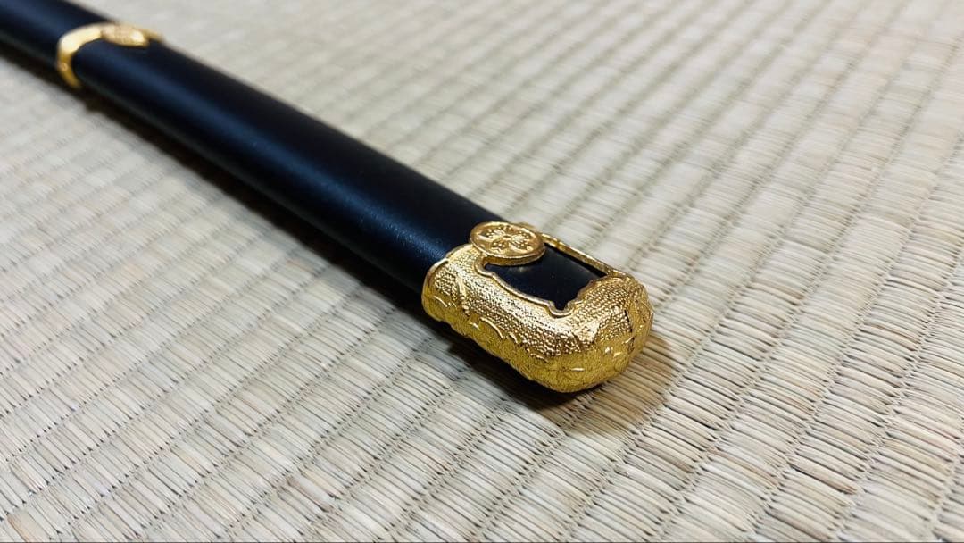 模造刀 海軍 軍刀 樋入り刀身 黒石目鞘 拵 大日本帝国 251021-1