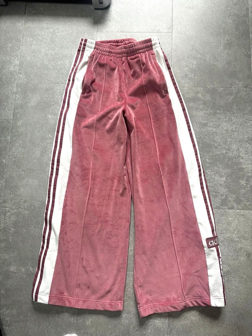 adidas ピンク ジャージ上下セット　XL、L