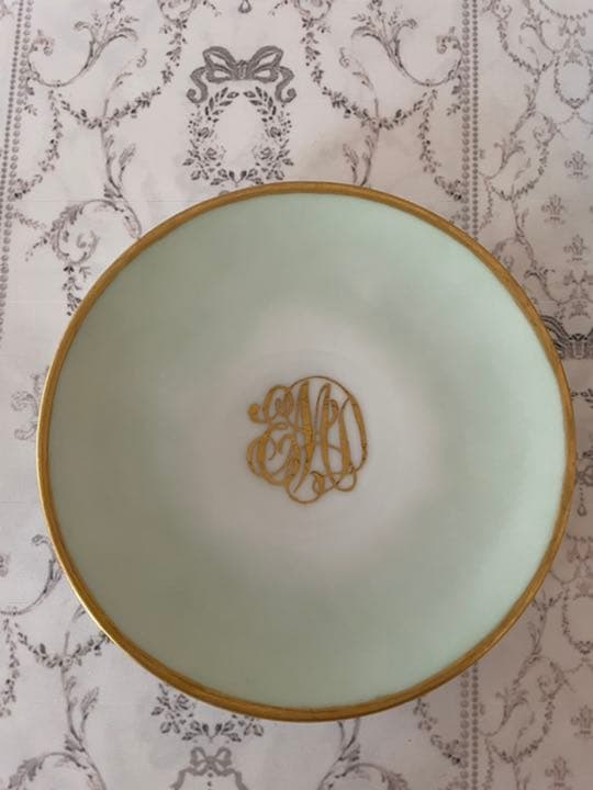 セーブル　ババリア窯　モノグラムのプレート5枚セット　アンティーク