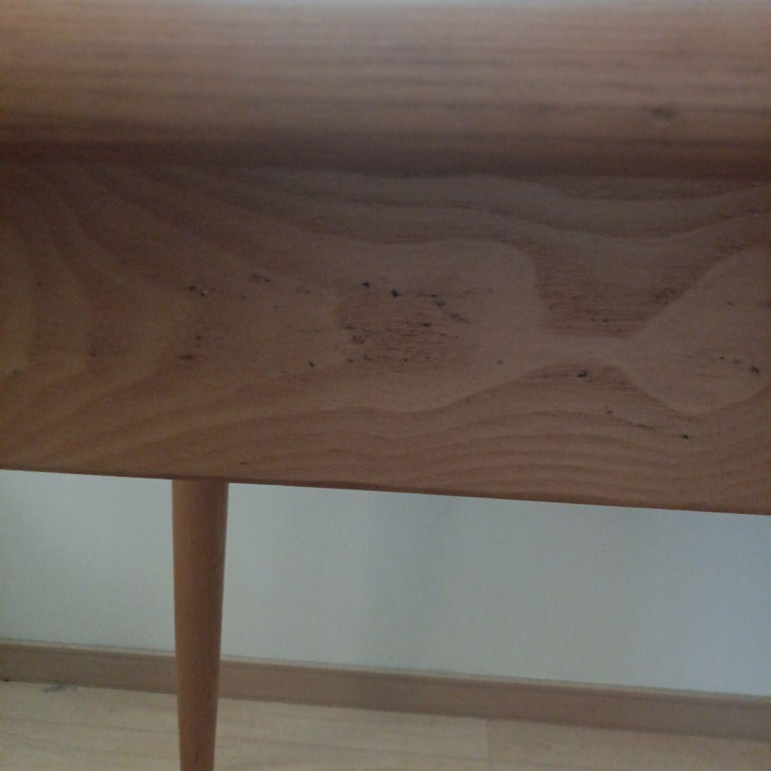 タモ材 ダイニングテーブル 引き出し付き