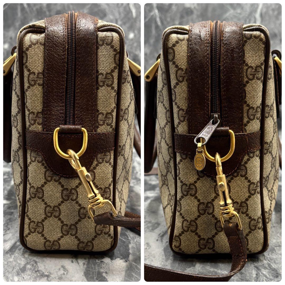 ✨美品✨GUCCI シェリーライン GG 2way ショルダーバッグ ブラウン