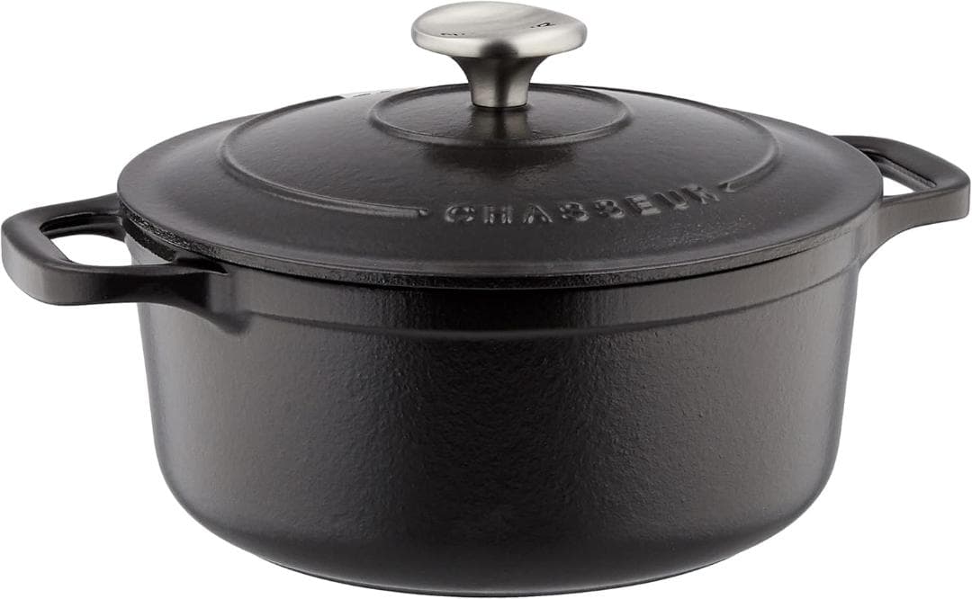 シャスール サブライム ラウンドキャセロール 20cm ブラック