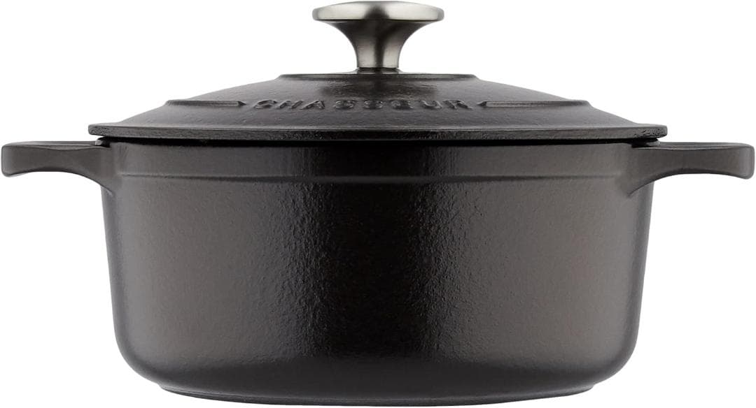 シャスール サブライム ラウンドキャセロール 20cm ブラック