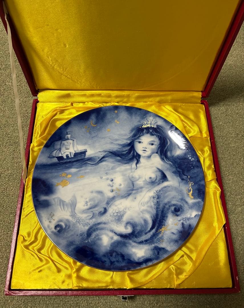 マイセン窯 1983年版 イヤー・プレート アンデルセン人魚姫