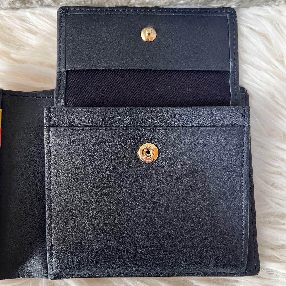 【新品未使用】ポールスミス　PSC694 ストライプステッチ　二つ折り財布