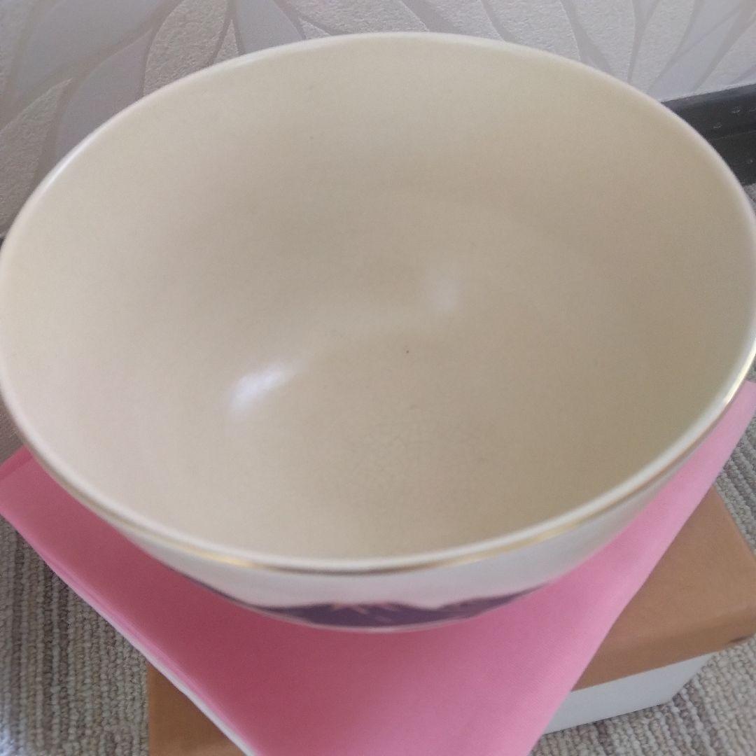 【茶道具】抹茶茶碗 富士山と松の絵柄の茶碗 まとめ売り ピンクの服紗付き
