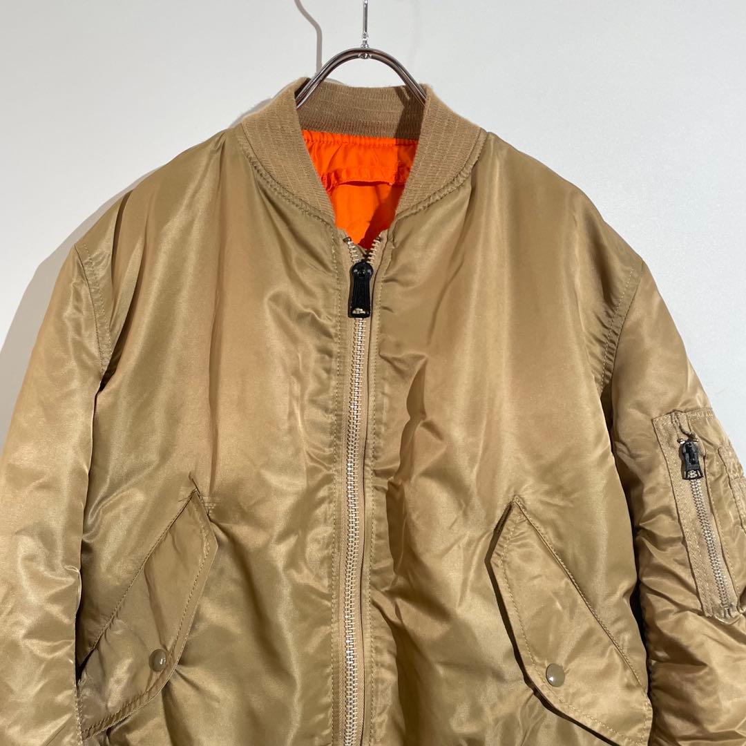 90s ALPHA MA-1 フライトジャケット　ミリタリー　米軍　USA製　S