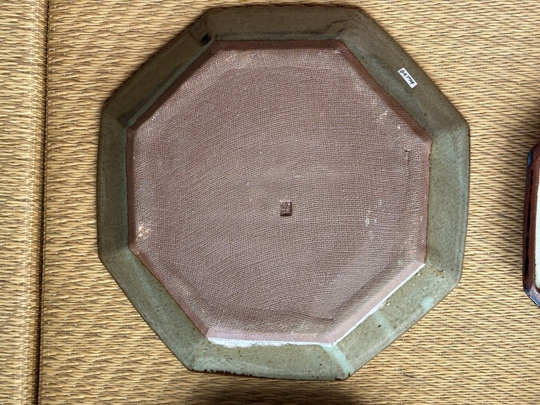 昇陽窯　丹波　立杭　八角皿　白　未使用　釉薬貫入民藝　角皿　6枚セット