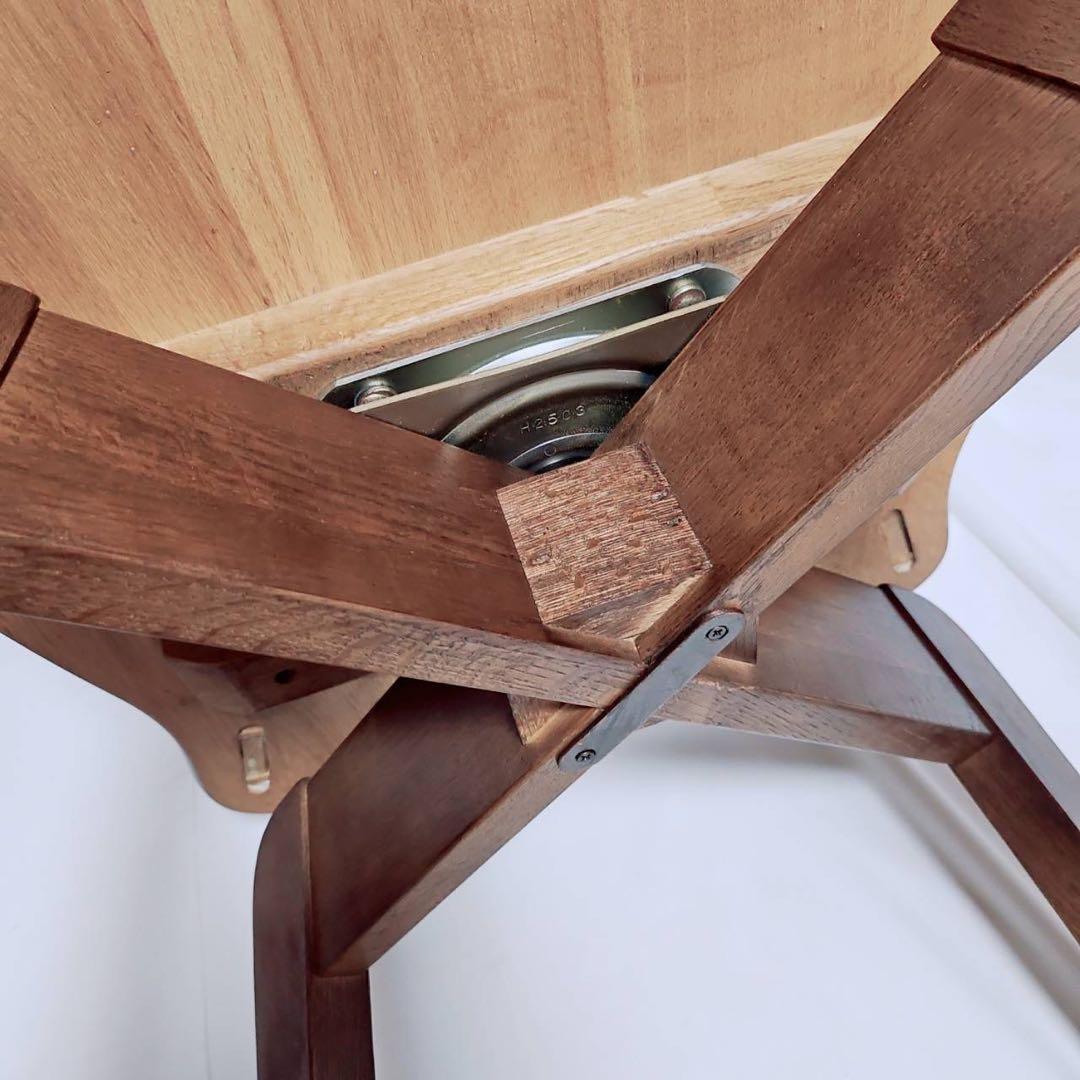 【アンティーク】飛騨家具 イバタインテリア 回転式ダイニングチェア 2脚セット