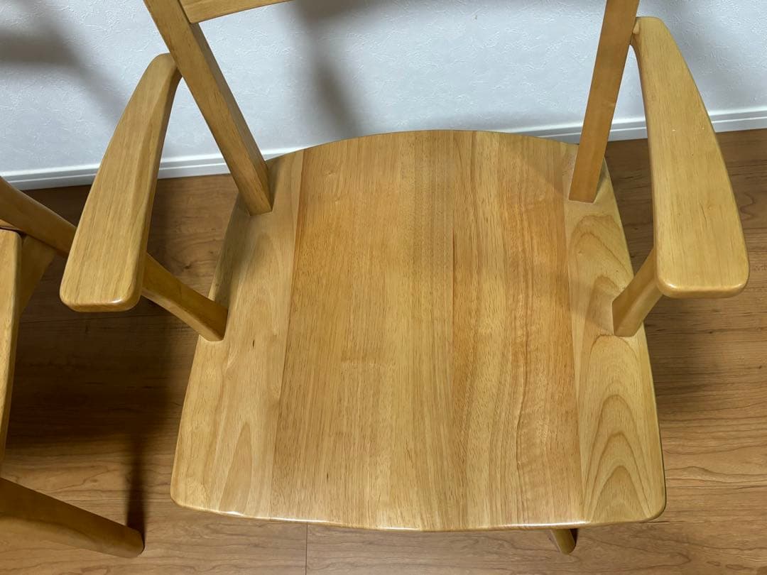 【お引取り限定】木製チェア 4脚セット