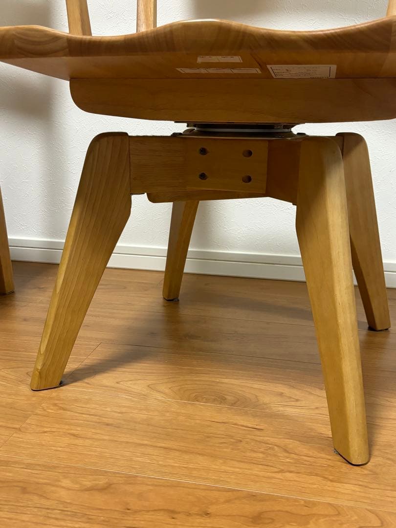 【お引取り限定】木製チェア 4脚セット