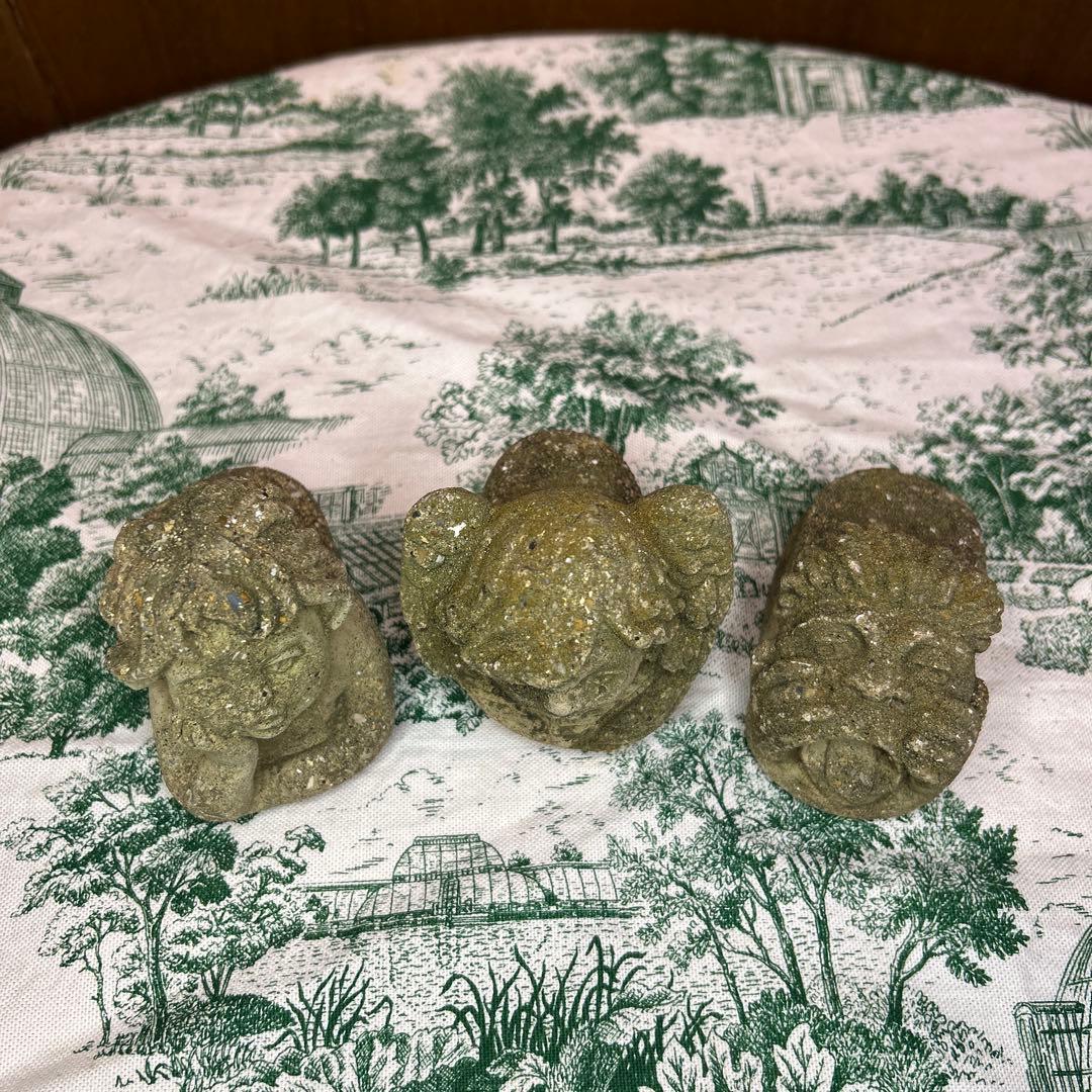 稀少廃盤　ワンダーデコール　ストーンポットフィート エンジェル ３個セット