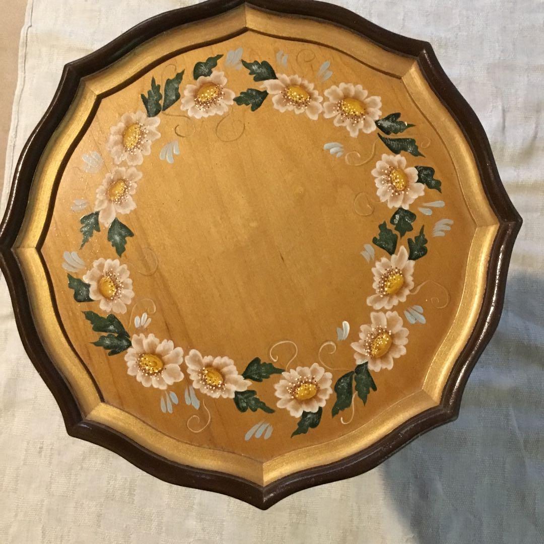 トールペイント　ワインテーブル