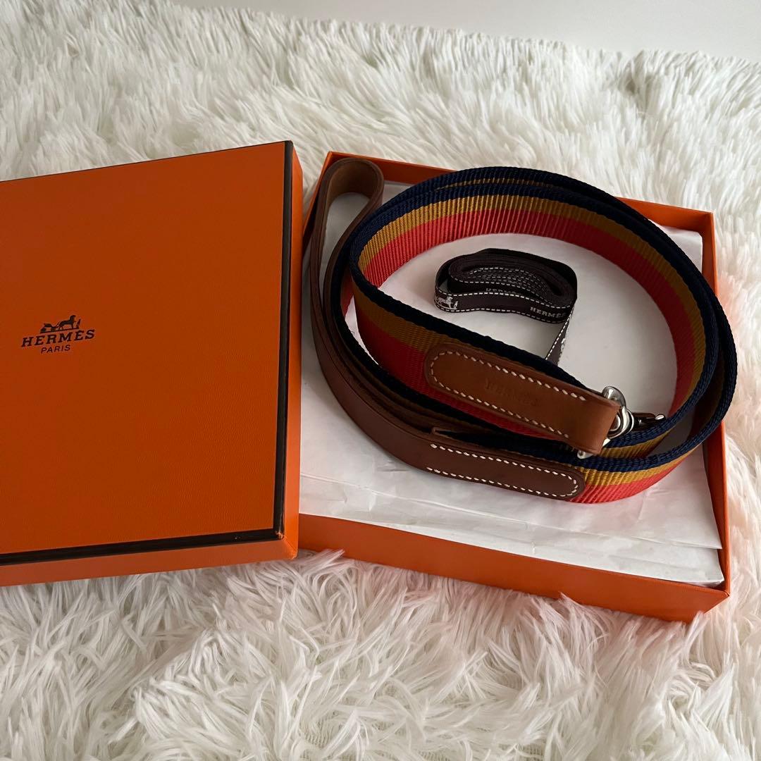 HERMES エルメス ロカバール キャンバス リード 犬用