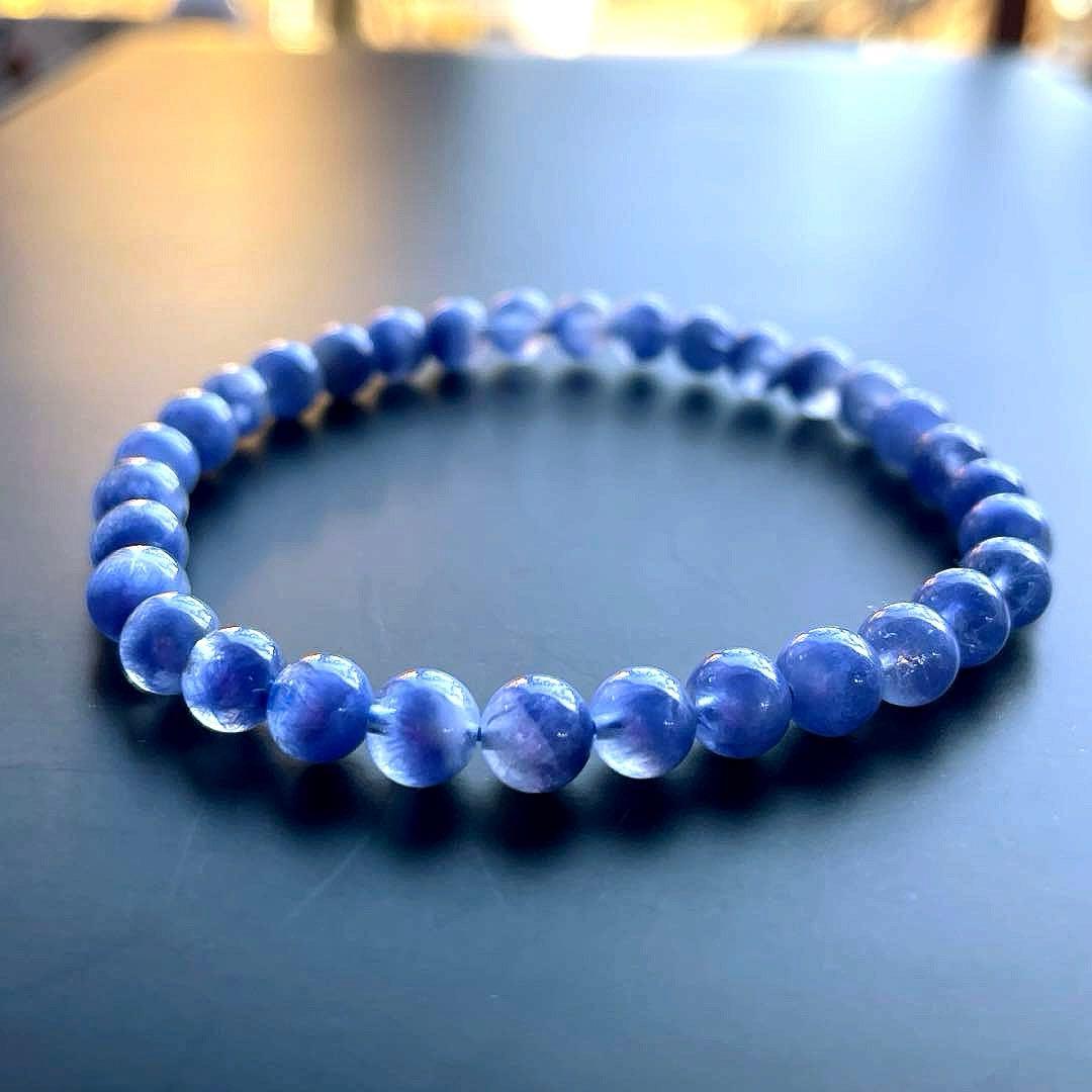 Y-6【高品質•新品】ディモルチェライトDumortierite 4.5mm 珠