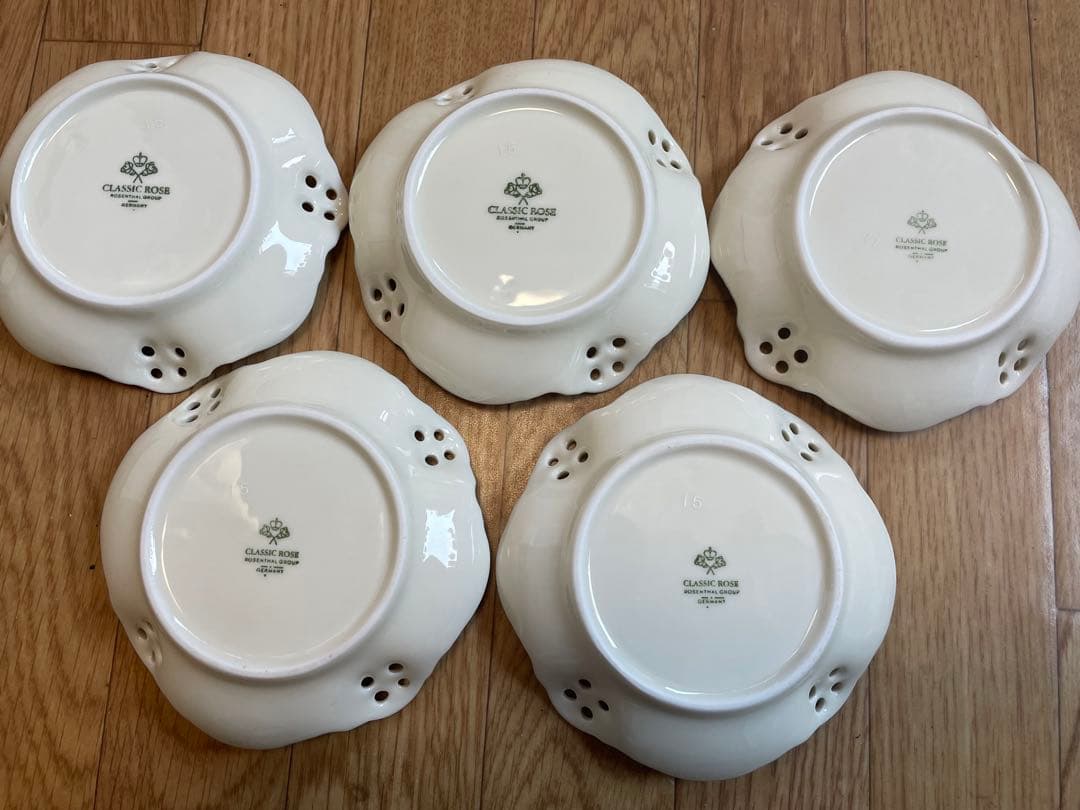 ローゼンタールROSENTHAL GROUP クラシックローズ　小皿（豆皿）5枚